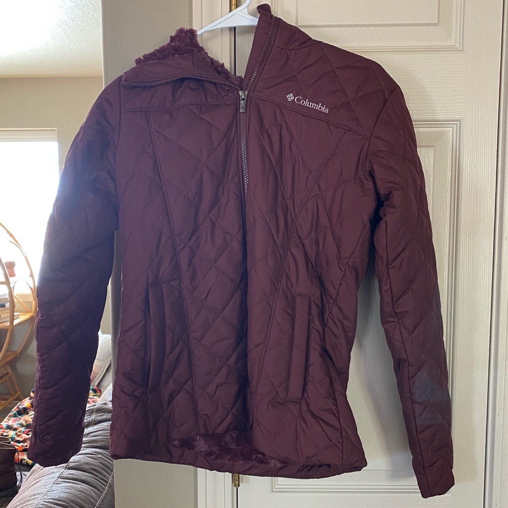 Columbia Jacket in Maroon